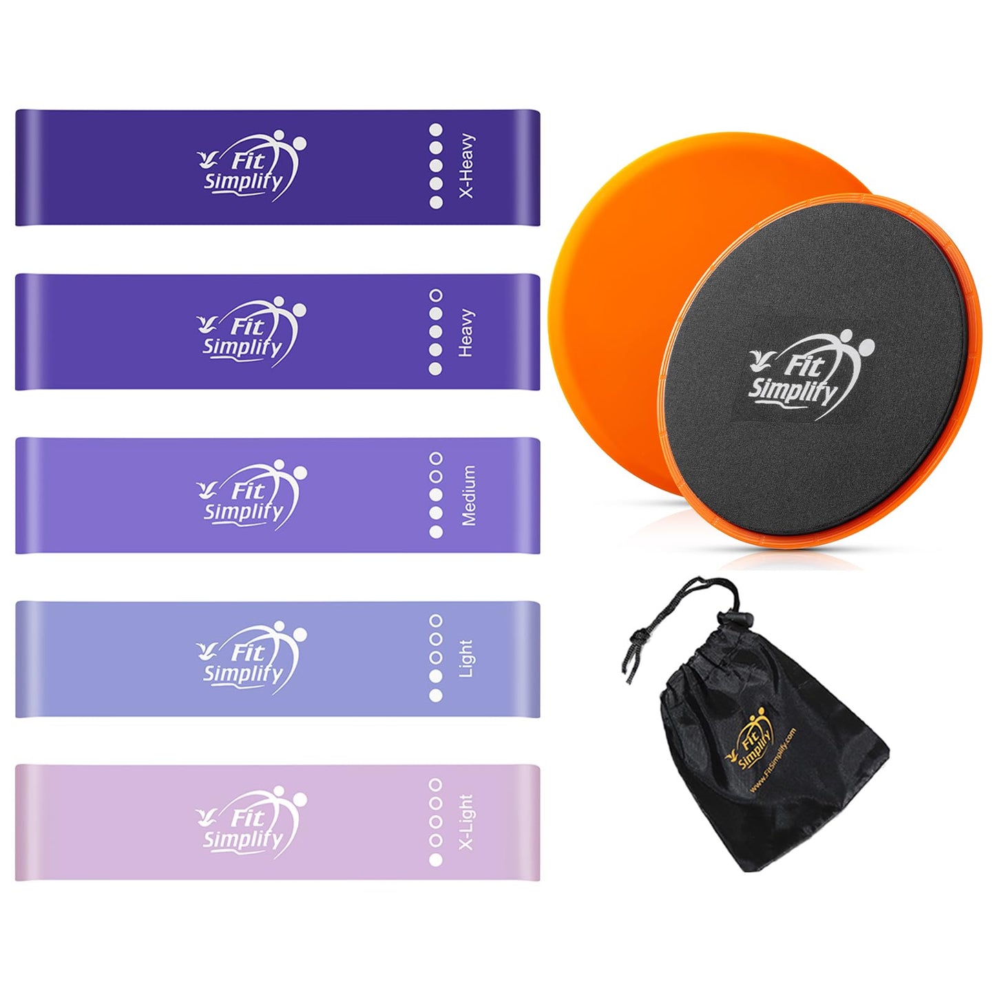 Fit Simplify Resistance Loop Exercise Bands and Sliders