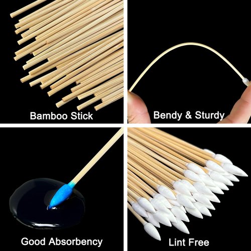 Meanhoo Gun Cleaning Supplies 1200 Pcs, Lint-Free and Highly Absorbent Gun Cleaning Patches, Long Cotton Swabs, Comprehensive Firearm Maintenance Supplies