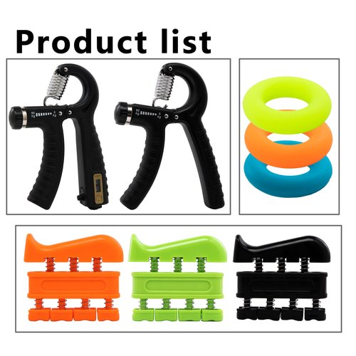 Xzyppci Grip Strength Trainer (8 Pack),Hand Grip Strengthener,Forearm Strengthener,Adjustable Resistance Hand Gripper,Finger Exerciser,Forearm Workout for Muscle Building