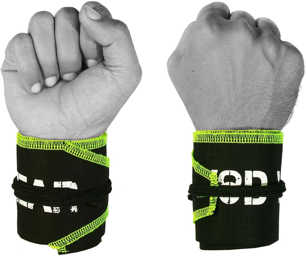Powerlifting Wrist Wraps for Strength Training & CrossFit - One Size Fits All