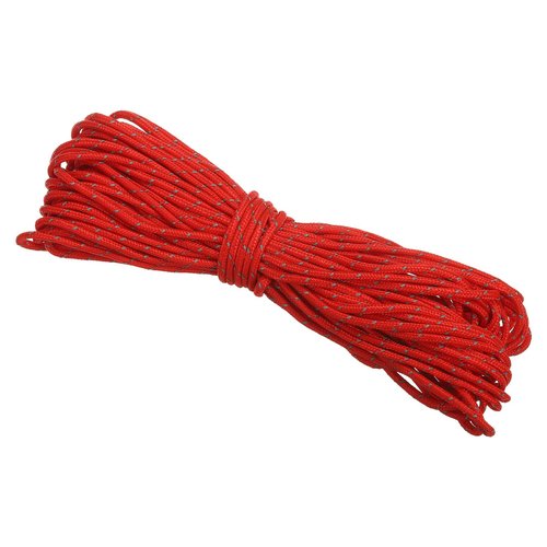 PATIKIL 65 Feet Reflective Guyline Camping Paracord, 2mm Tent Cord Guyline Rope Nylon Paracord Rope for Camping Tent Tarp Hiking, Red (20M)