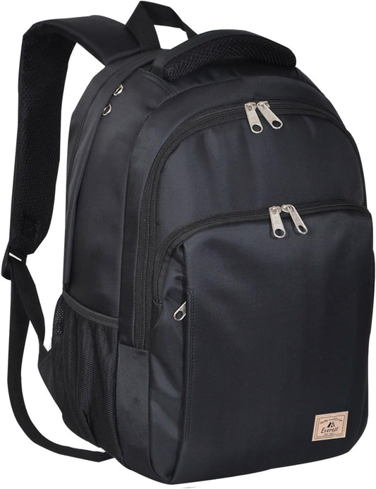 Everest Black City Travel Backpack - Versatile One Size for Urban Adventures