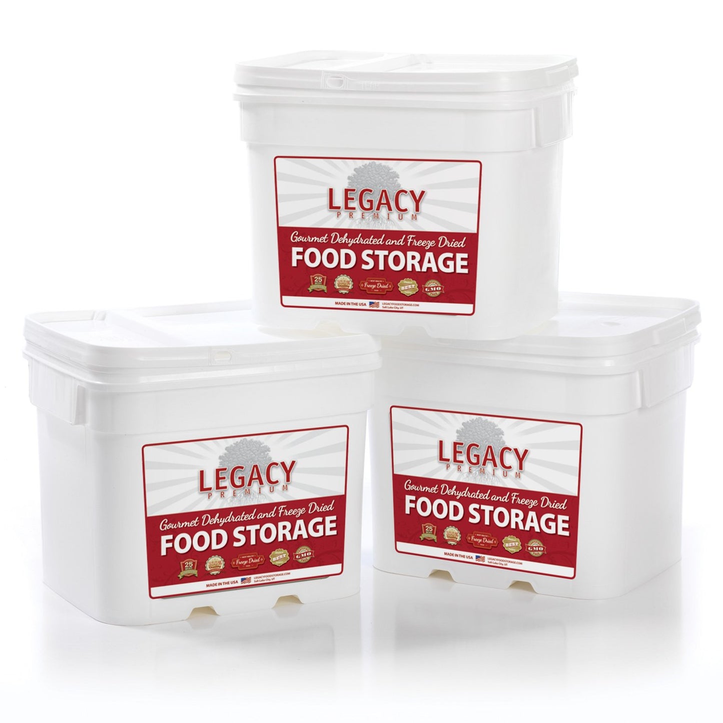 Long Term Gluten Free Food Storage Sample Pack: 16 Large Servings - 4 lbs Freeze Dried Meals - Emergency Prepper Supply with 25 Year Shelf Life