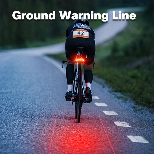 MEILAN X5 Smart Bike Tail Light, Turning Signals Bike Light USB Rechargeable Bicycle Rear Light with Wireless Remote Control Cycling Safety Warning Light