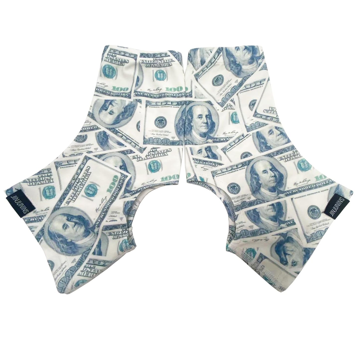 JINJUNINS Spats Cleat Covers Sublimation Printing (Money, S)