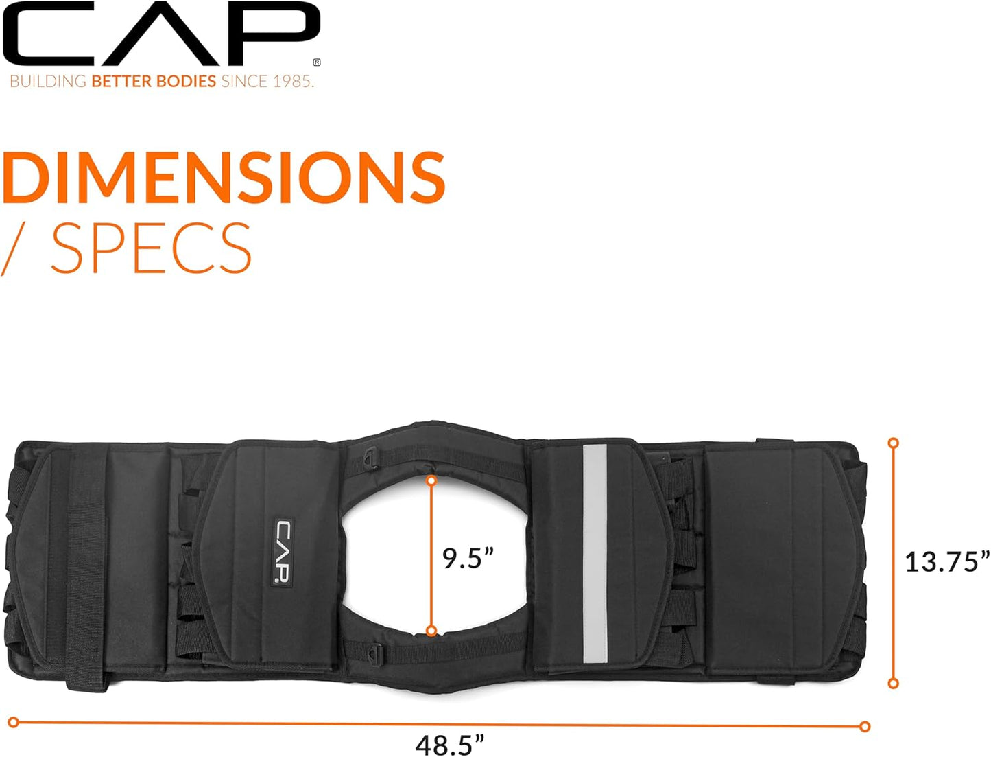 Adjustable Weighted Vest by CAP Barbell | Custom Fit for Enhanced Workouts