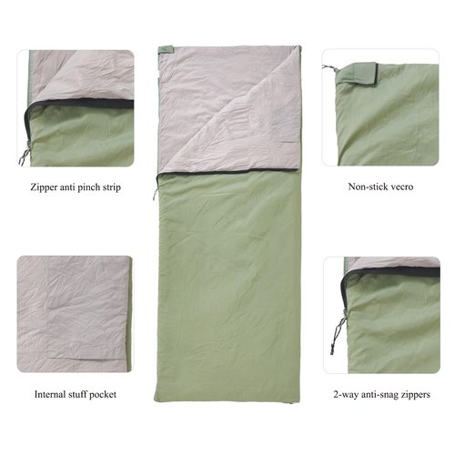 Nature Link Ultralight Backpacking Sleeping Bag 1.77lbs, Warm Weather Sleeping Bag 50℉-63℉, Nylon Shell and Lining, Waterproof, Compact and Lightweight for Backpacking Camping Hiking