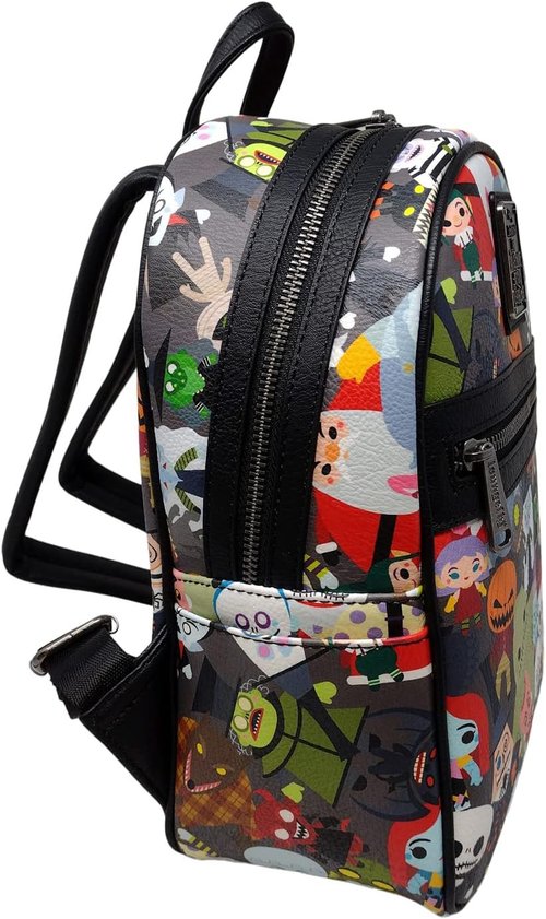 Loungefly Nightmare Before Christmas NBC Chibi Character Mini Backpack (One Size, Multi)
