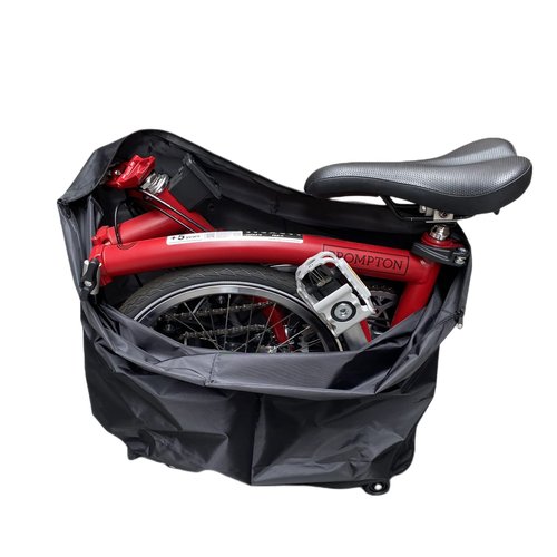 SUKOUSRAM Bike Carry Bag Waterproof Bike Travel Bag Storage Zipper Bag for Bromp ton Folding Bike Transport Carry Bag for Air Plane Train Car Travel
