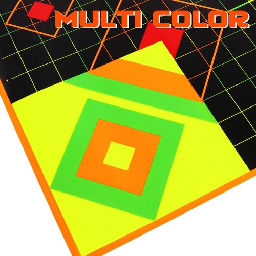 Highwild Stick Splatter Adhesive Sight in Shooting Targets - Splash Effect of Multiple Colors - 12x12 Inch (10 Pack)
