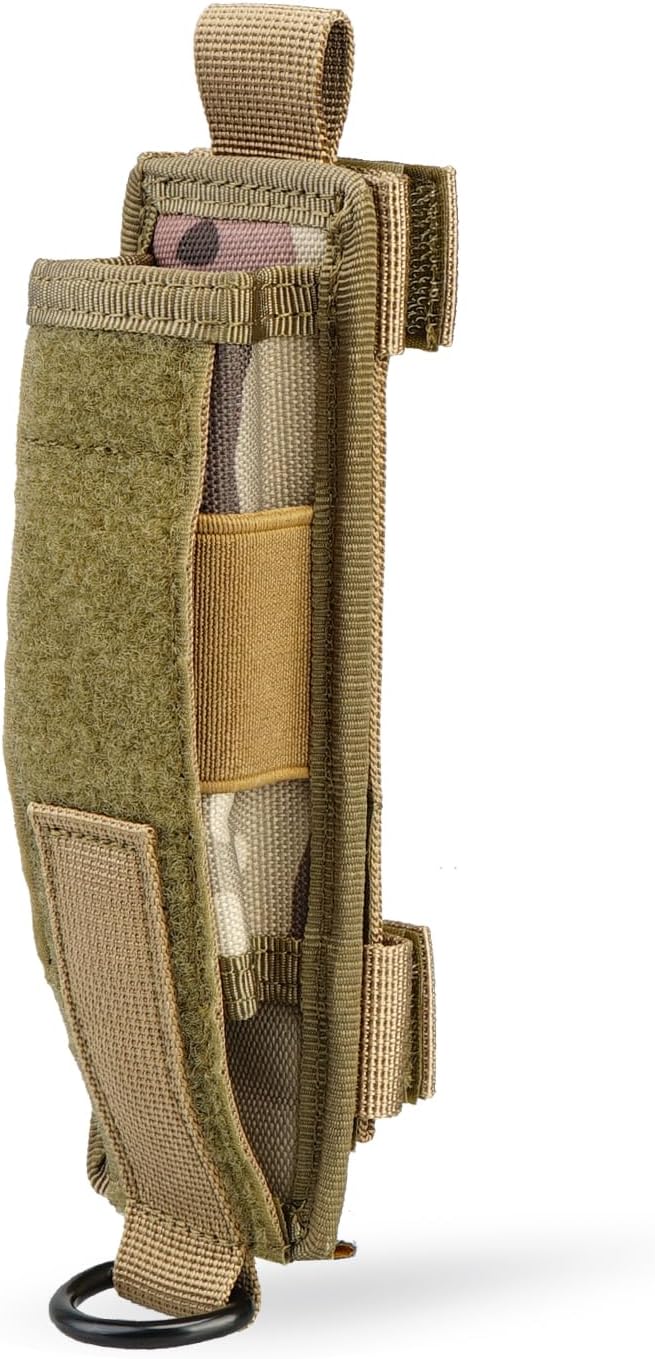 VIPERADE Tactical Flashlight Holster, Molle Flashlight Holder for Belt, Flashlight Pouch, Open Top Flashlight Holder for Vertical & Horizontal Carrying