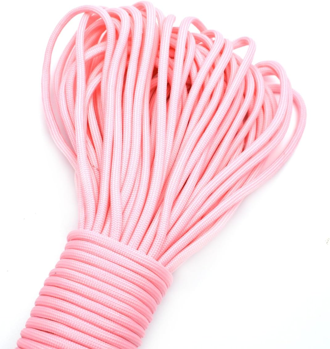 9 Strand Glow in The Dark Paracord 100 Feet 550 Luminous Parachute Cord (1# White)