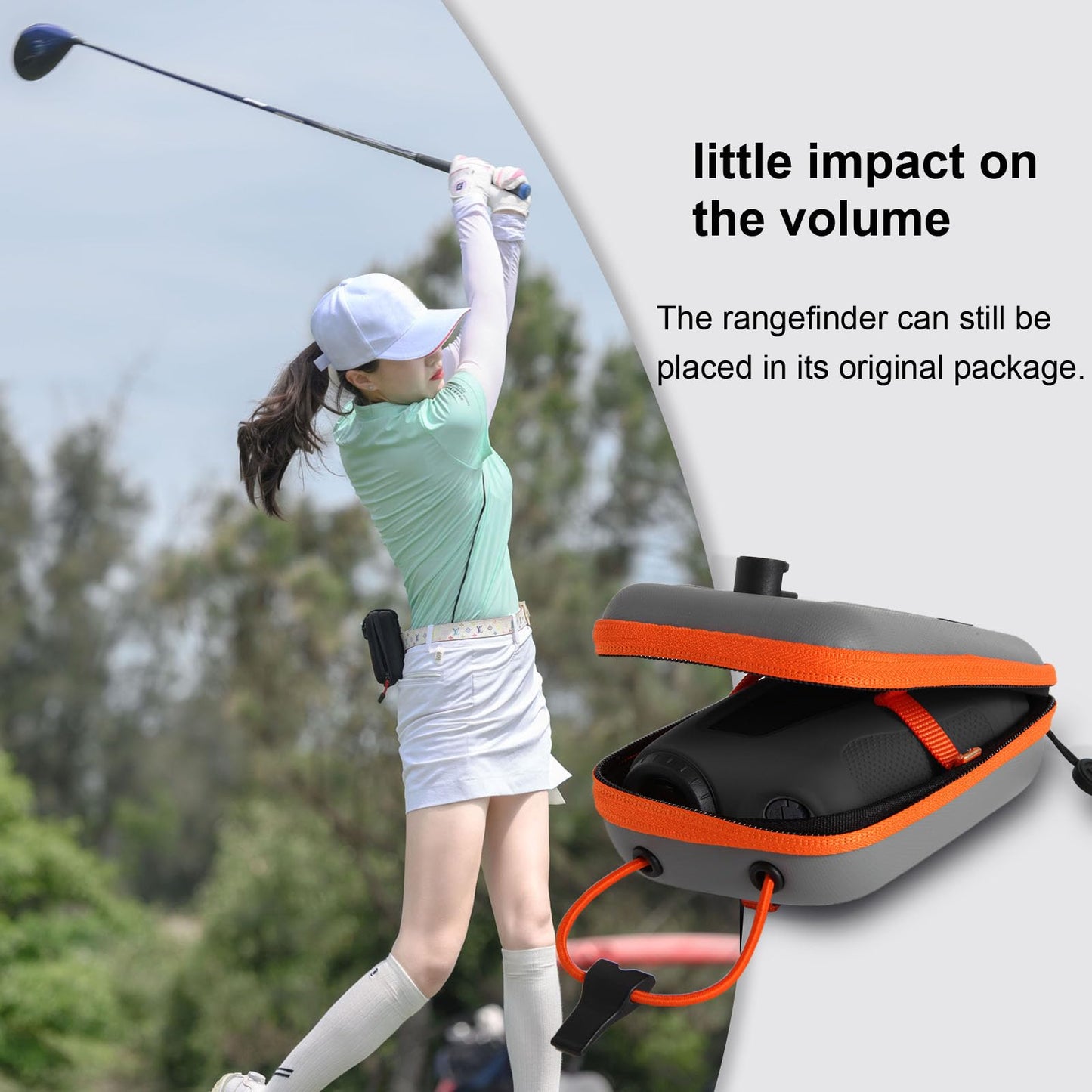 JAWEGOLF Silicone Case Compatible with Bushnell V6 and Bushnell V6 Shift Golf Rangefinder (Black)