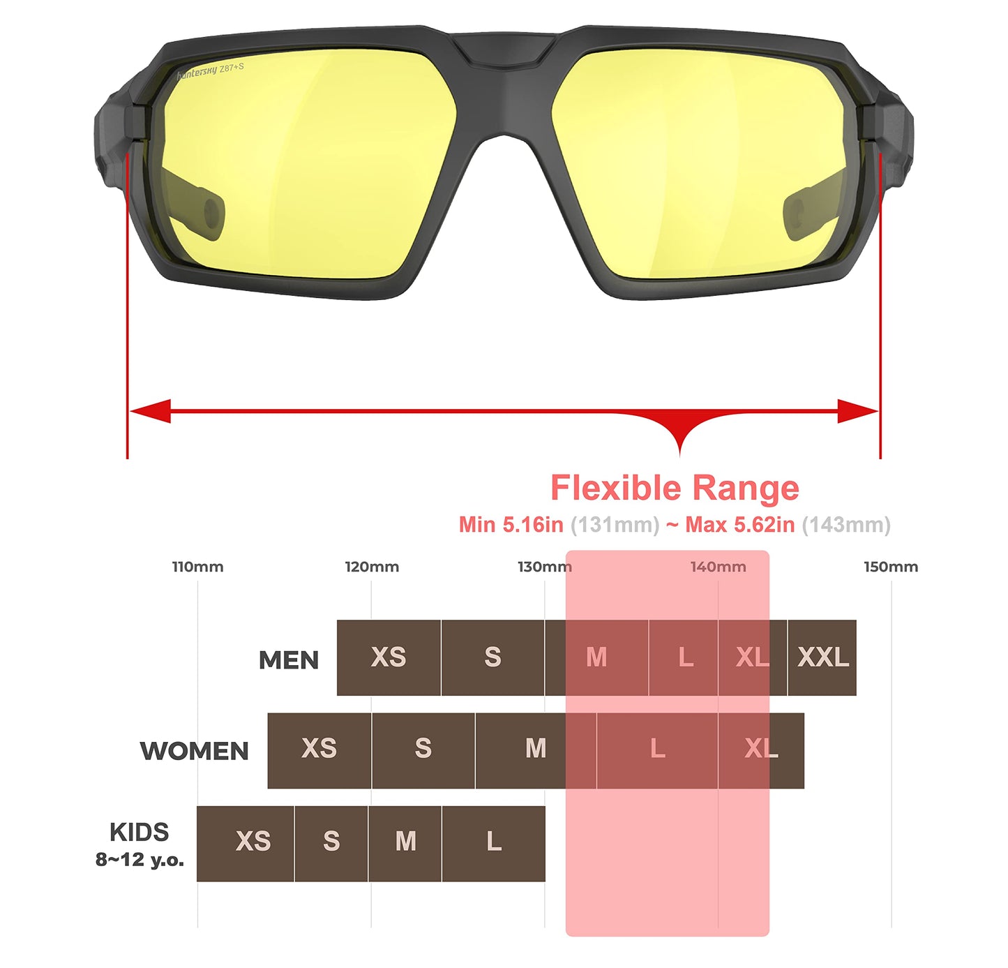 HTS HUNTERSKY Q37 Protective Powersports anti fog yellow tinted night vision driving riding glasses hunting Shooting Airsoft Skydiving Wind Dust proof