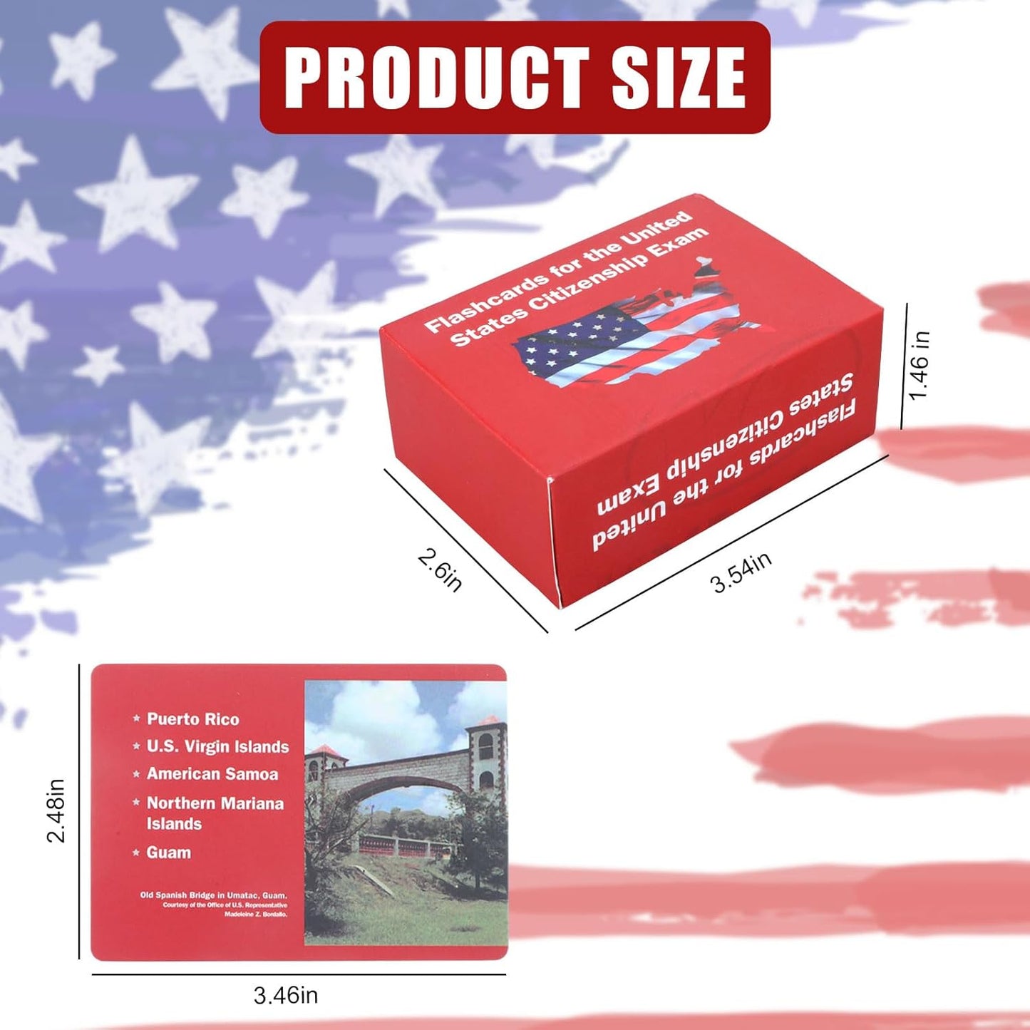 US Citizenship Flash Cards 2025, US Citizenship Test Study Guide Flashcards Book 2025, Bilingual President State Capitals Flash Cards of The Naturalization Test Back to School Supplies