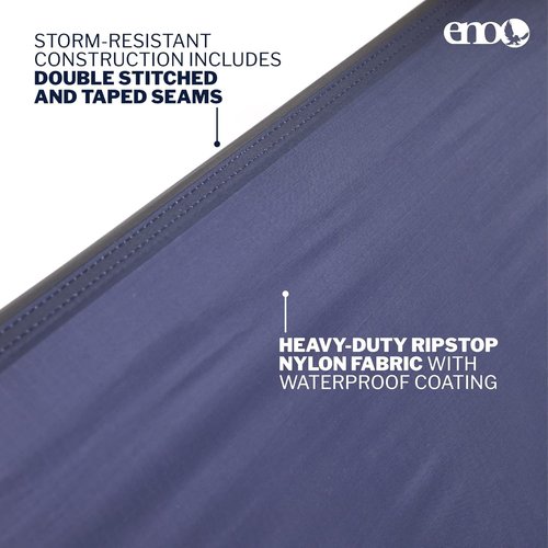 ENO, Eagles Nest Outfitters ProFly XL Rain Tarp, Ultralight Camping Tarp, Navy/Charcoal