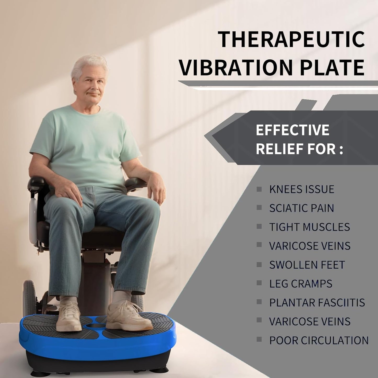 Fitness Vibration Plate Exercise Equipment Whole Body Shape Exercise Machine Vibration Platform Fit Massage Workout Trainer,Max User Weight 330lbs