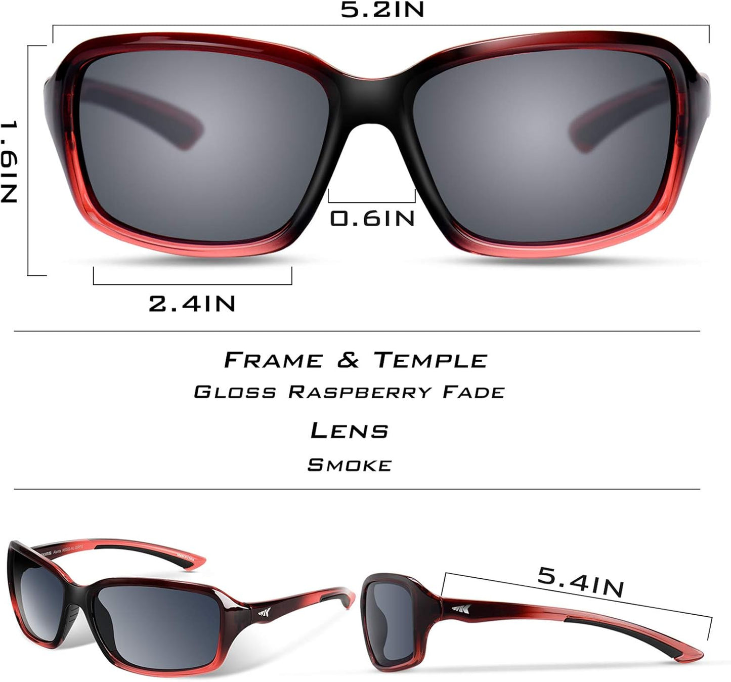 KastKing Alanta Polarized Sport Sunglasses for Men and Women,Ideal for Driving Fishing Cycling and Running,UV Protection