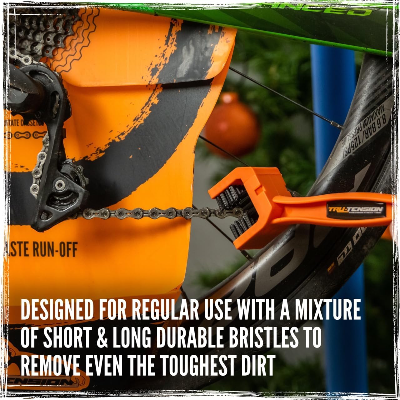 Tru-Tension | Muck Monkey Chain Brush | Motorcycle Tool & Essential Cleaning Brush