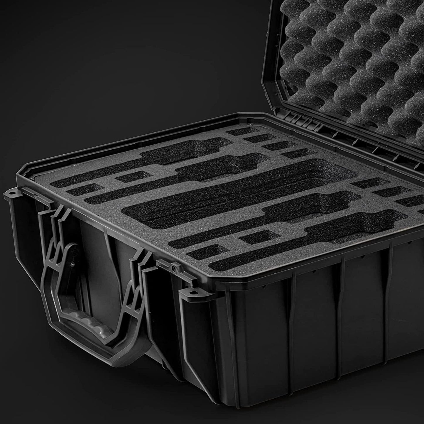 Seahorse 630 Heavy Duty 4 Pistol Case - TSA Approved/Mil Spec / IP67 Waterproof/USA Made for Firearms, Pistols, Handguns; Stores 4 Pistols and 12 Magazines