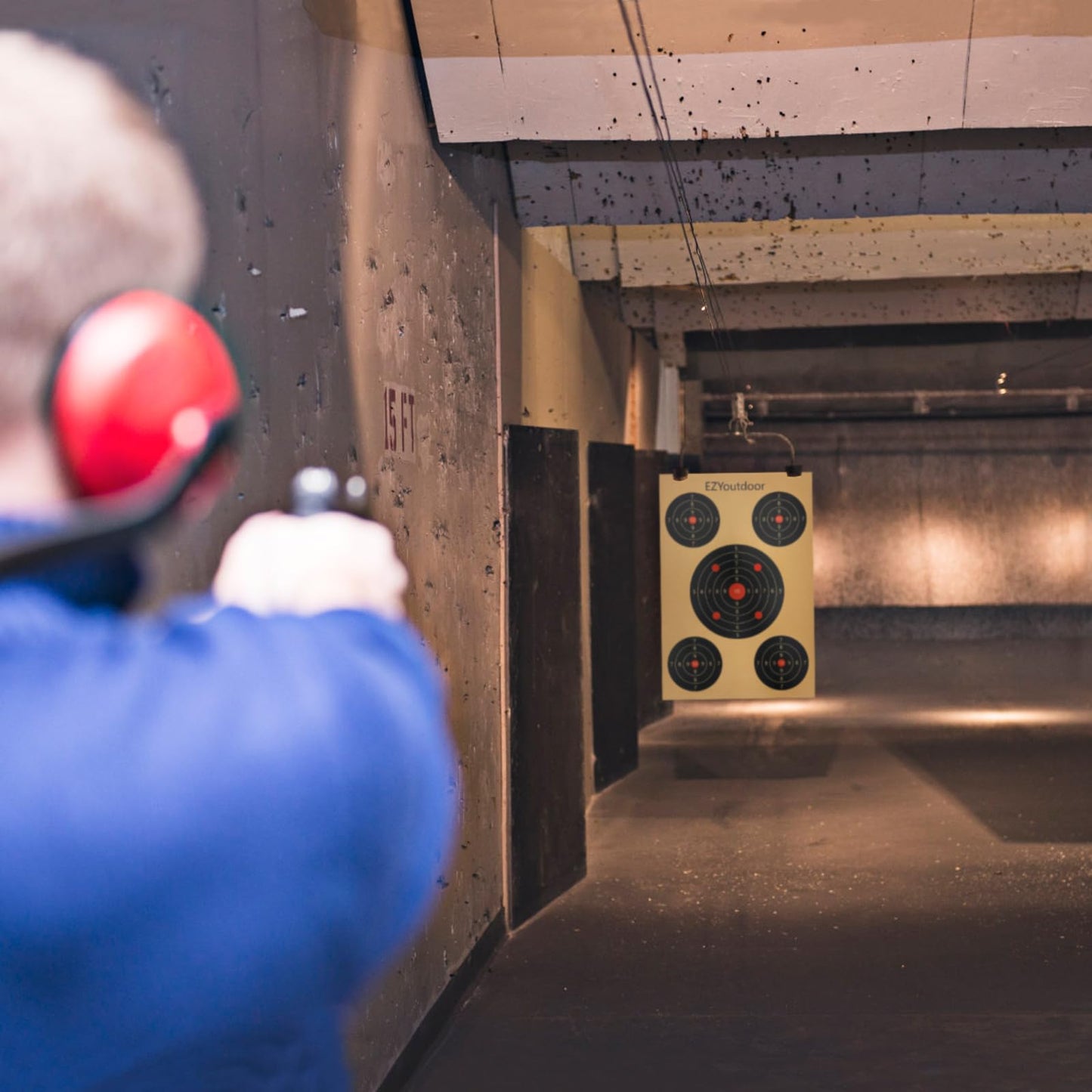 EZYoutdoor Multiple Aiming Zones Paper Targets, 45 Pack Paper Shooting Targets 17 x 25 Inch, Suitable for Handguns, Airguns, Rifles, BB Guns Practice, Outdoor and Indoor Use