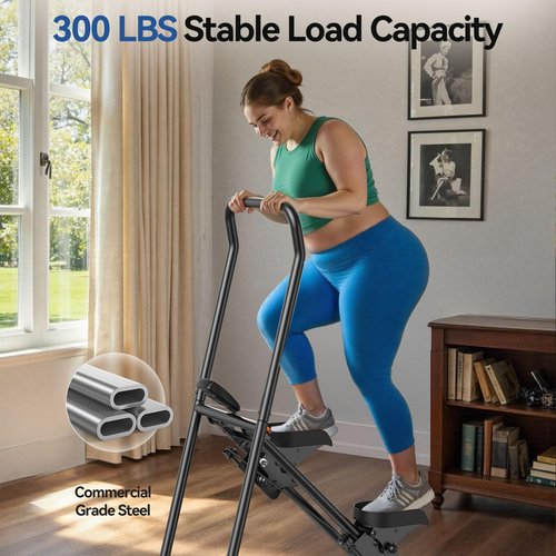 Niceday Steppers for Exercise at Home, Stair Stepper/Climber with Handlebar, Stair Master with 300LBS Loading Capacity
