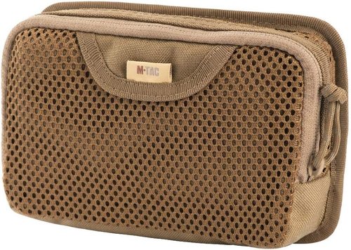 M-Tac Tactical Bag Insert Modular Organizer Utility Admin Pouch Hook Fasteners - Mesh Pocket