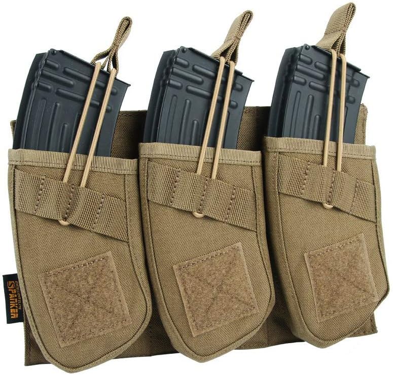 EXCELLENT ELITE SPANKER Single/Double/Triple Open Top Molle Mag Pouch AK Magazine Pouch for AK47 AK74 AR-15 Pmags Magazine