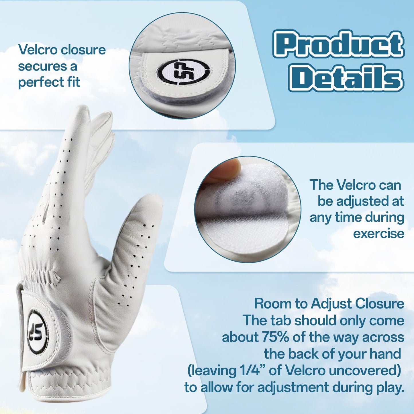 SPGOLF Golf Gloves Men