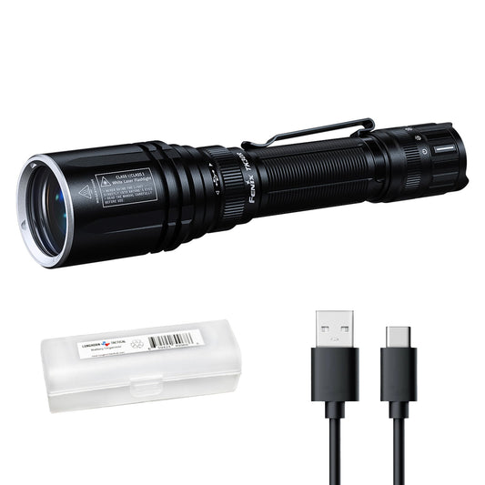 Fenix TK30R 1640 Yards Long Throw Tactical LEP Flashlight, USB-C Rechargeable Long Runtime with Lumentac Organizer