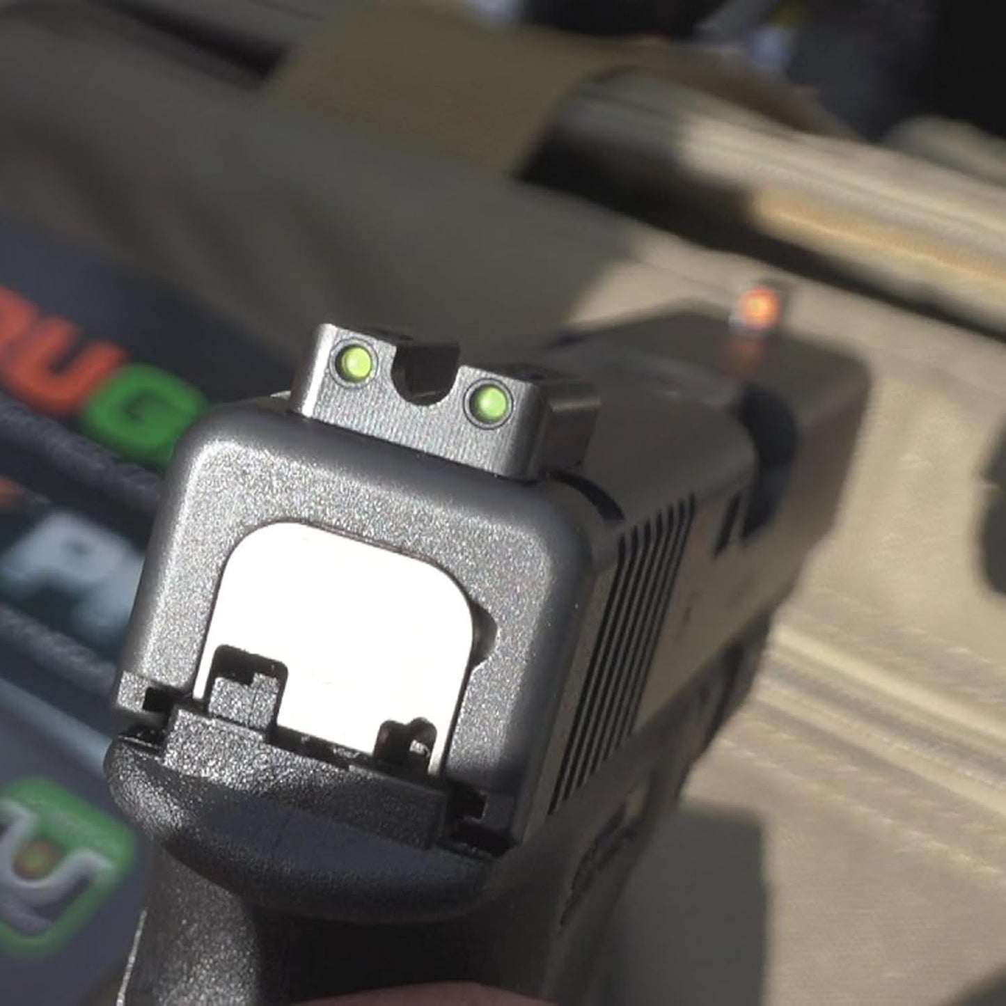 Truglo TFX PRO Night Sight for Handguns - Glowing Tritium & Fiber Optic, Compact & Durable