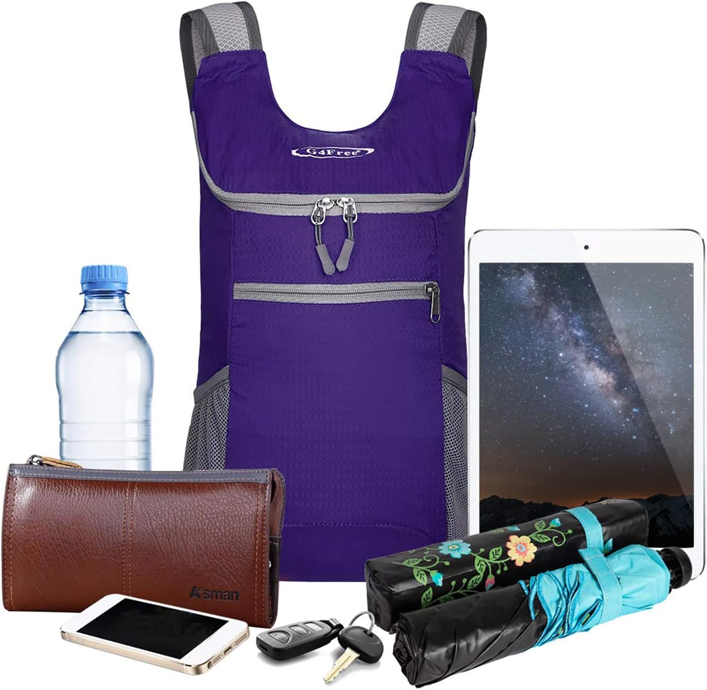 G4Free Lightweight Packable Hiking Backpack for Men Women Small Hiking Daypacks Foldable Shoulder Pack Casual Outdoor Bag 11L