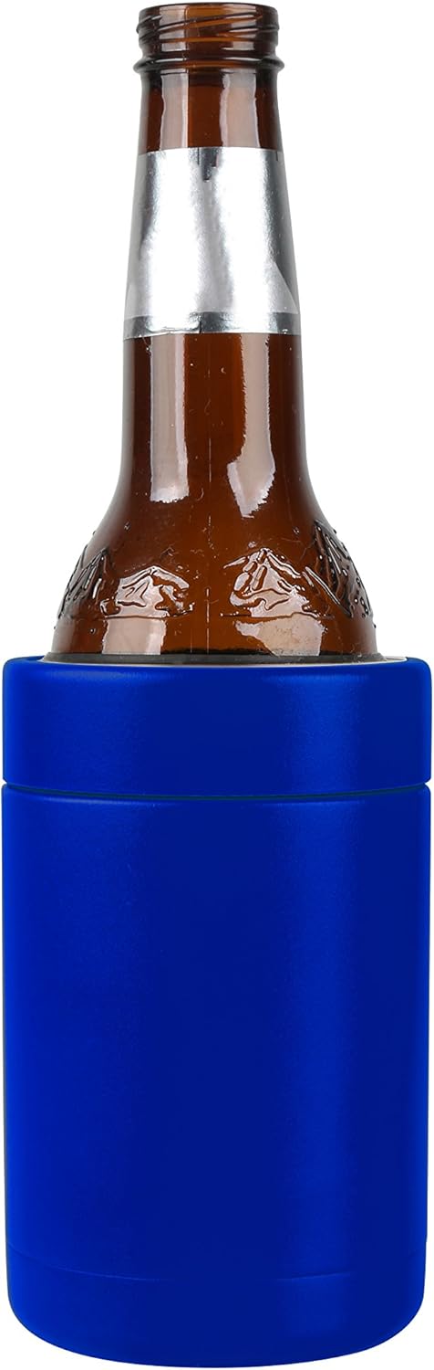 Tahoe Trails 12 oz Stainless Steel Double Wall Vacuum Insulated Can Cooler (Blue)