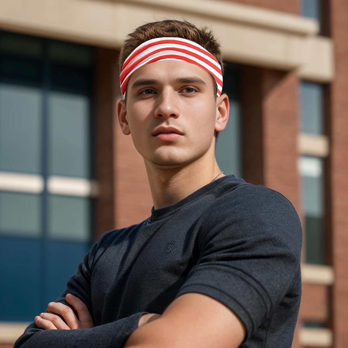 Men's 9-Pack Sports Headbands | Stretchy Sweatbands for Running & Workouts