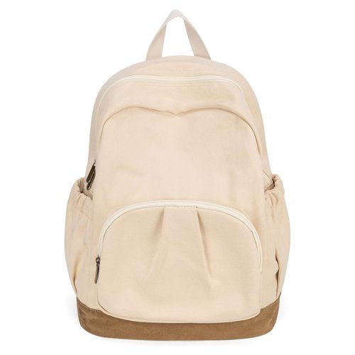 ecosmile Canvas Backpack for Women Men Lightweight Bookbag for College Aesthetic Backpack for Travel Casual Daypack