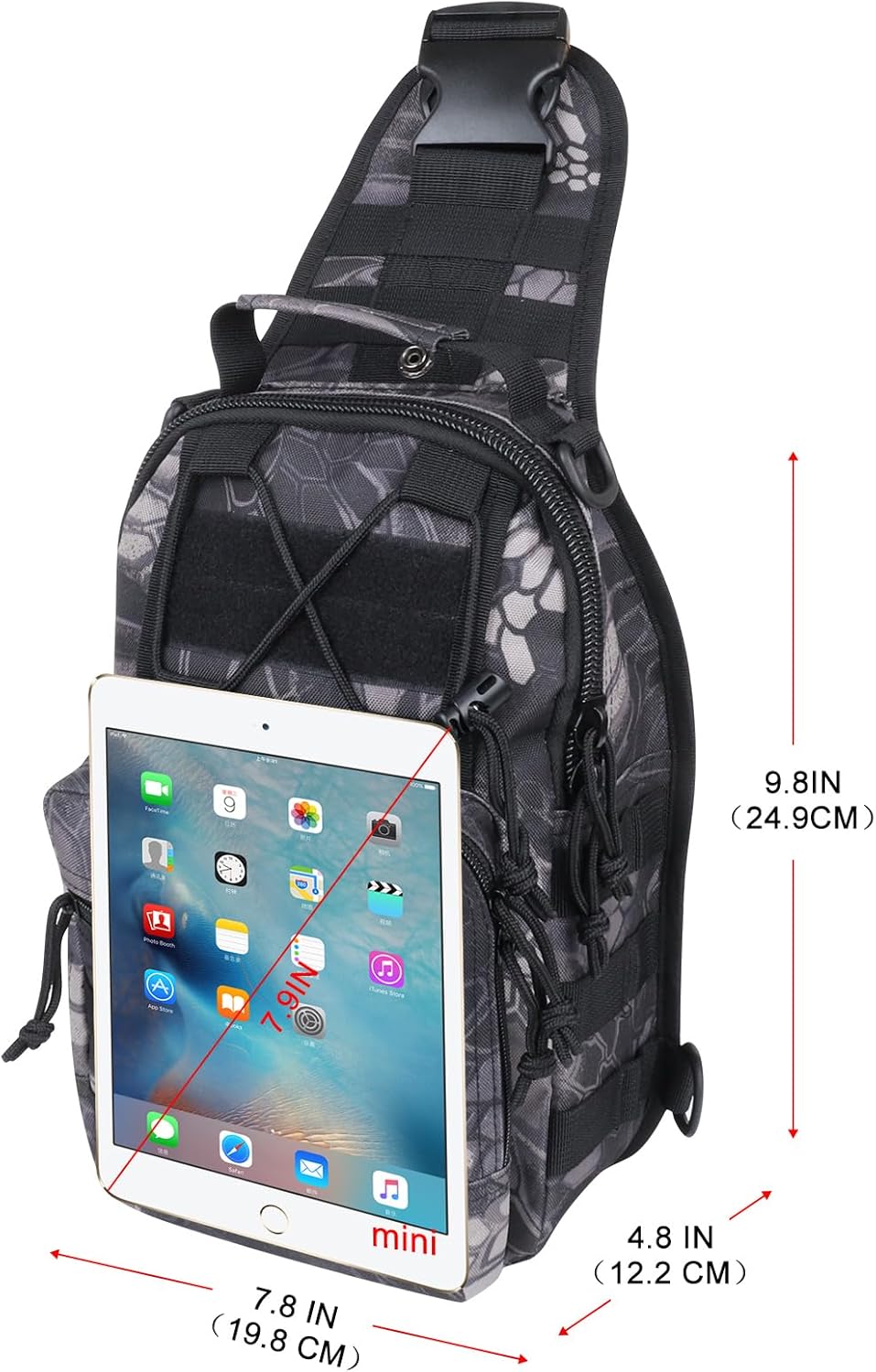 Tactical Waterproof Sling Backpack - Molle Crossbody Chest Bag for Outdoor EDC