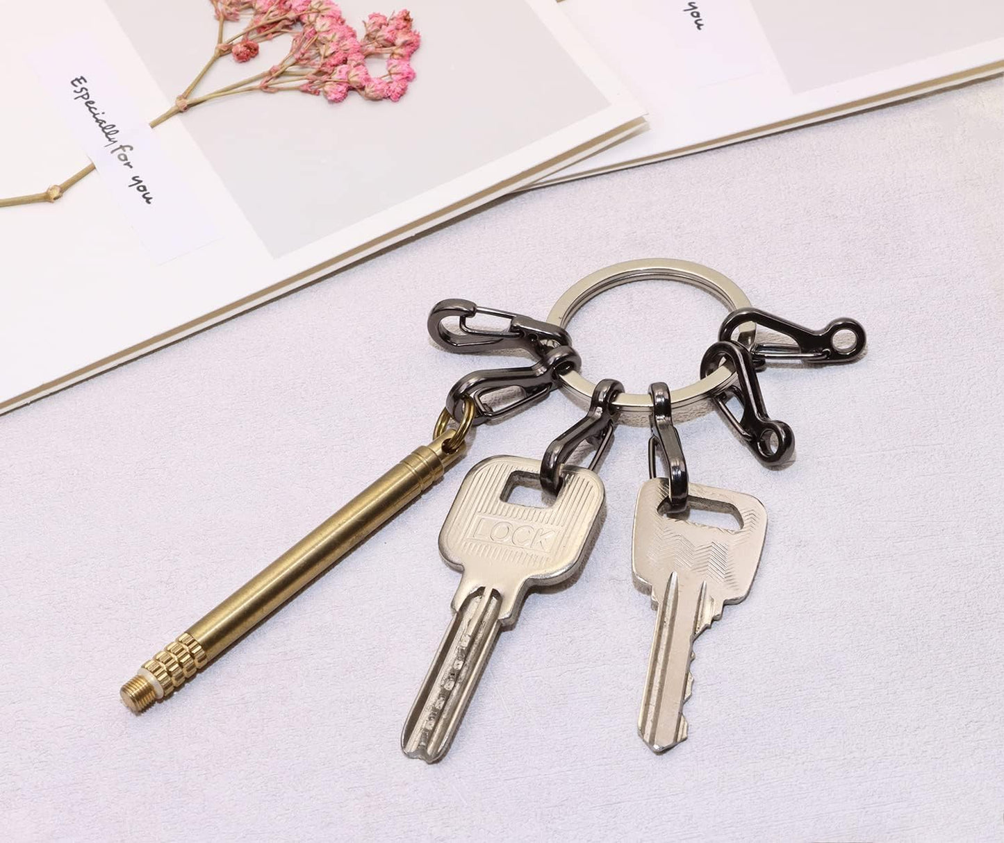 Mini Skater 20PCS Mini Hanging Buckle Spring Backpack Clasps Metal Hook