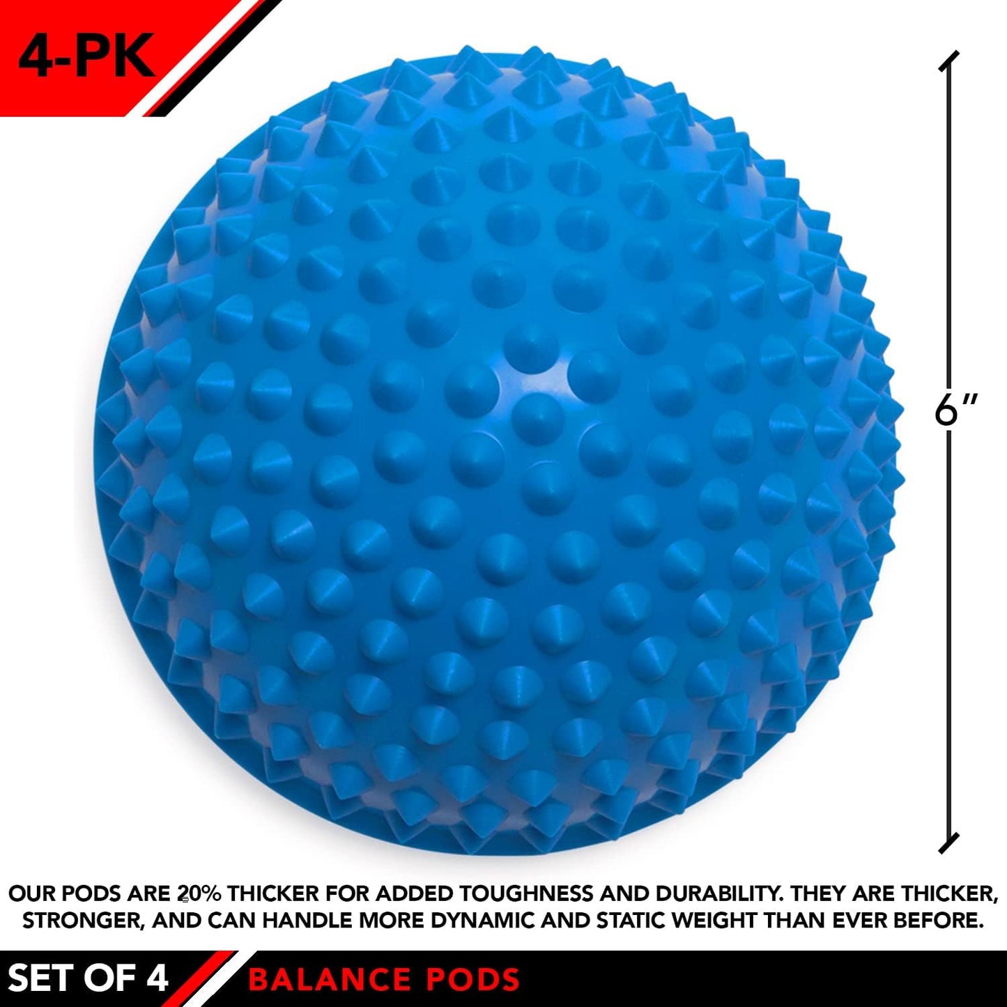 JFIT Balance Pod and Foot Fitness Set - Set of 4 Pods