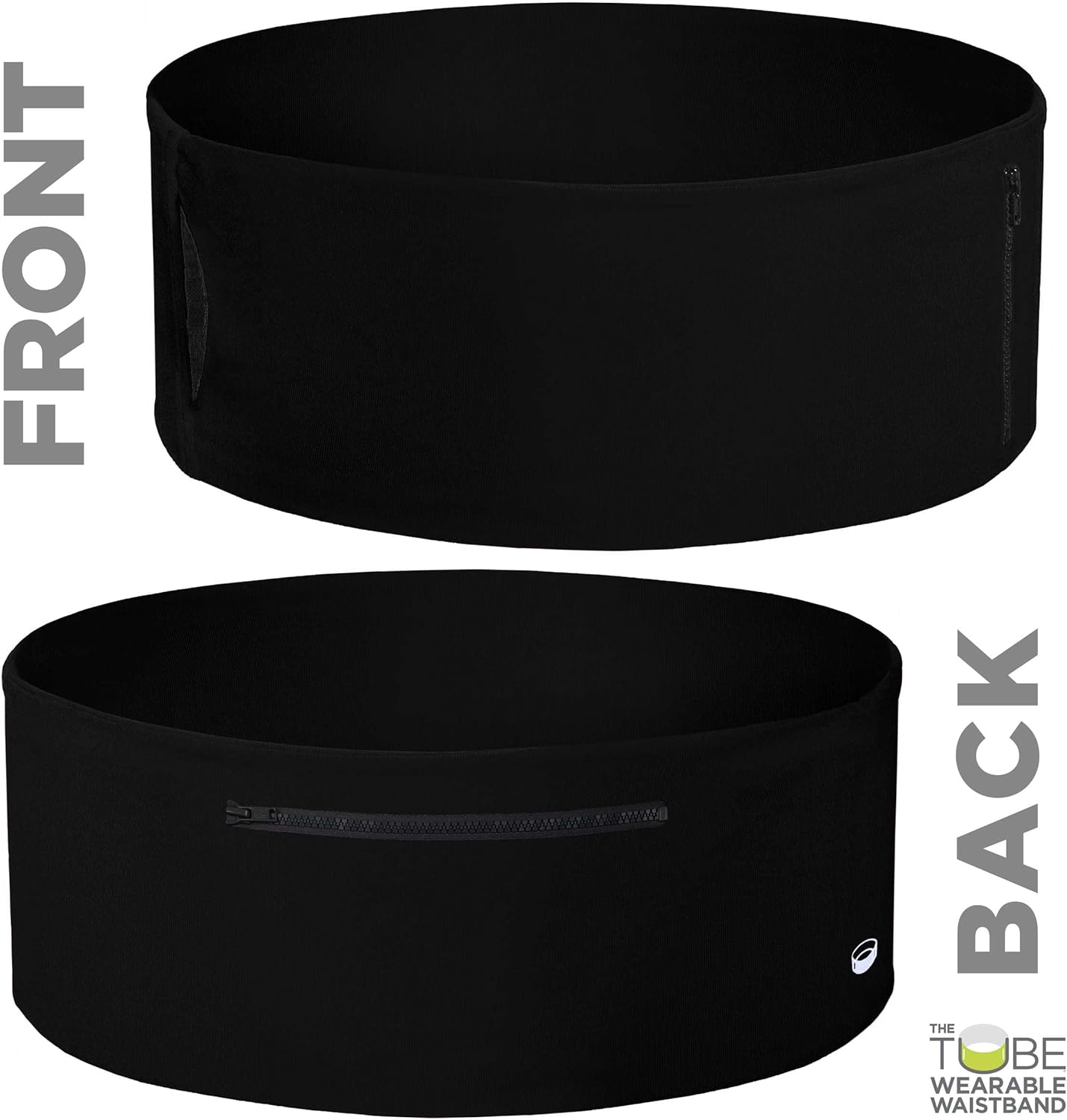 The TUBE® Waistband Official Product. Unisex Waistband with Zippers (Men, Women, Youth). Fits most current and older smartphones. Running Belt/Fanny Pack for Fitness, Travel, Money Storage and More!