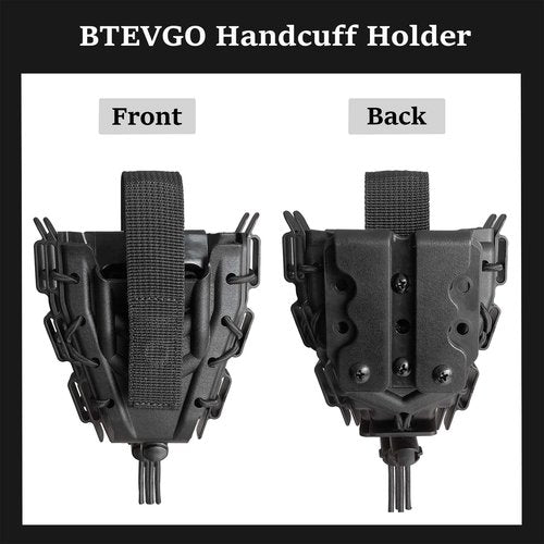 Molle Double Handcuff Pouch, Cuff Case for Duty Belt, Fit Handcuff Holder for Duty Belt and Handcuffs Holster