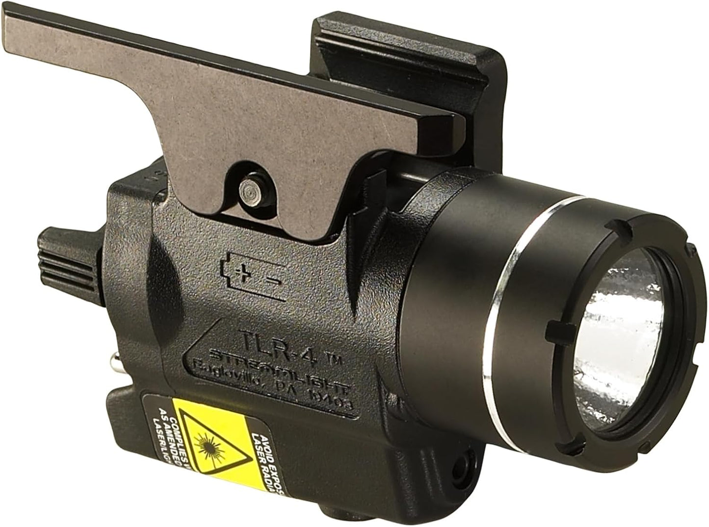 Streamlight 69240 TLR-4 170-Lumen Compact Rail-Mounted Tactical Weapon Light with Integrated Red Aiming Laser for Select Handguns, Black