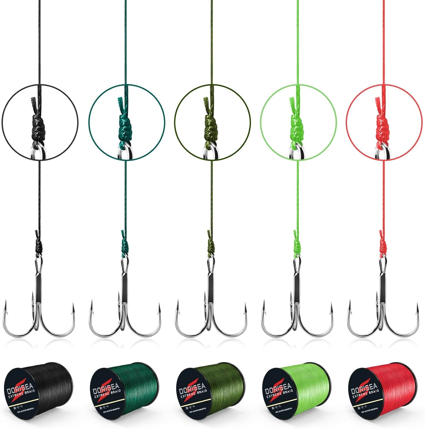 Extreme Braid 100% Pe Red Braided Fishing Line 109Yards-2187Yards 6-550Lb Test Fishing Wire Fishing String Superline