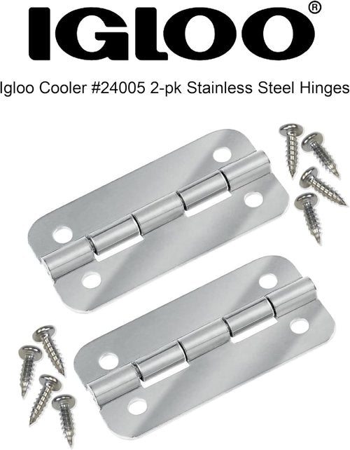 Igloo 24005 Cooler Stainless Steel Hinges (1-Pair)