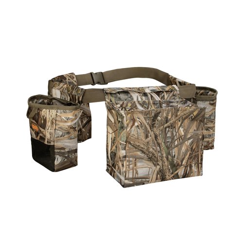 MDSTOP Dove Hunting Game Belt, Multifunction Hunting Gear Bags, Adjustable Shotgun Shell Pouch and Water Bottle Carrier for Shooting, Hunting, Dog Training, Fishing (Camo)