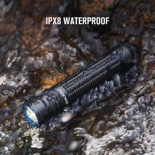 OLIGHT Warrior Mini3 Tactical Flashlight, Dual Switches LED Rechargeable Light with MCC3 Charger, 1750 Lumens Powerful EDC Light for Camping, Emergency and Outdoor (Black)