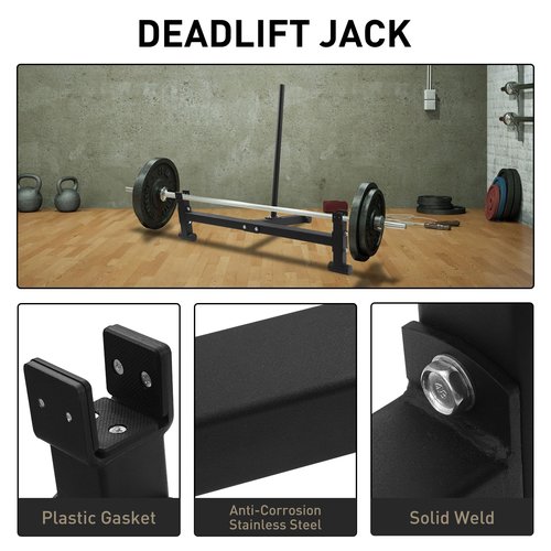 WYGVNR Heavy Duty Deadlift Barbell Jack Weight Lifting Olympic Barbell Changing Weight Plates for Deadlifting, Powerlifting, and Weightlifting - 900lb Capacity