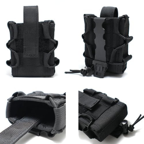 Open-Top Molle Handcuff Holster Law Enforcement Handcuff Pouch for Duty Belt Handcuff Case Fit Asp Handcuff/Hinged Handcuff/Chain Handcuff/Folding Rigid Handcuff/High-Speed Gear Handcuff (1)