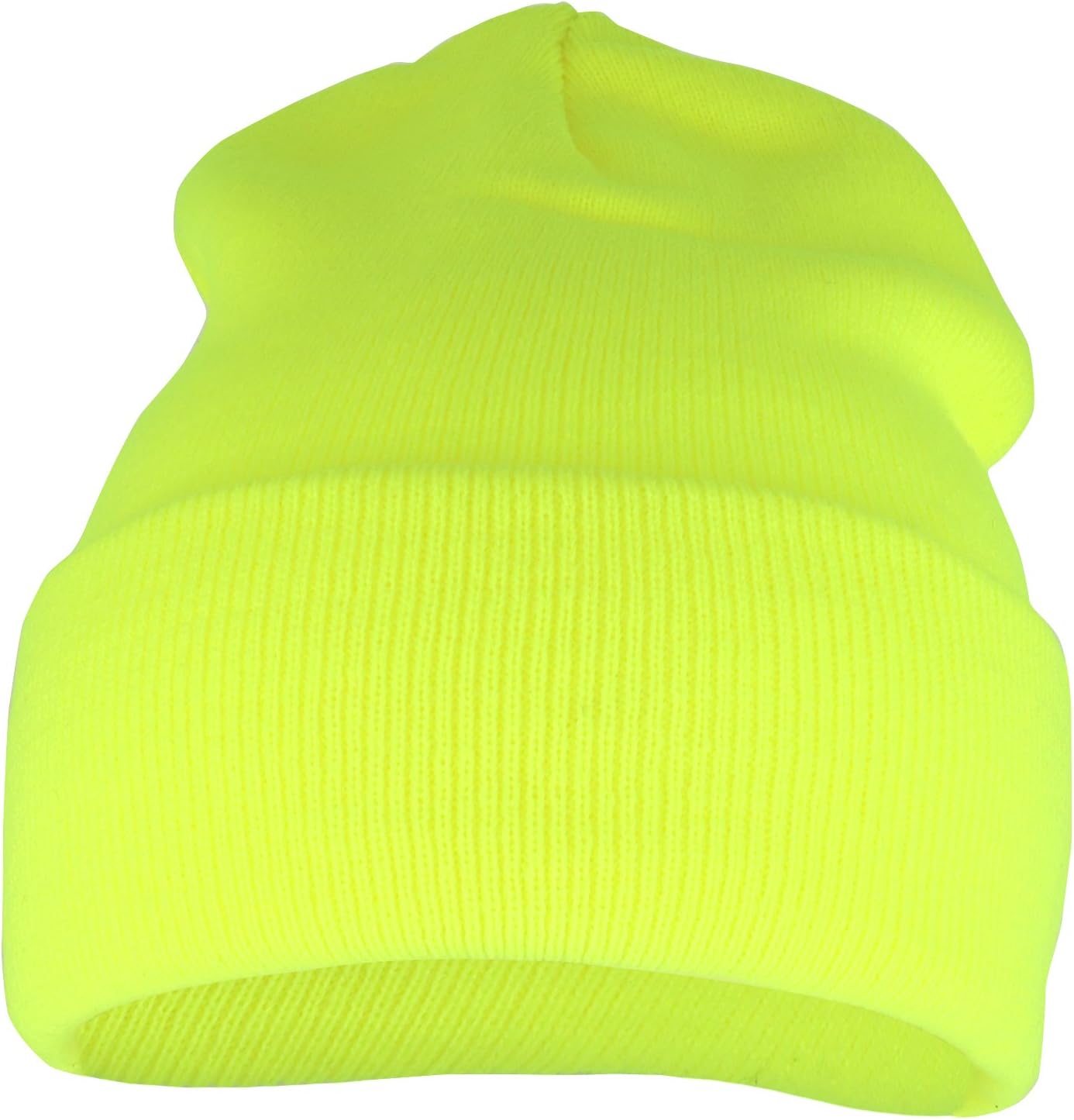 Armycrew High Visibility Neon Color Cuff Long Winter Beanie Hat