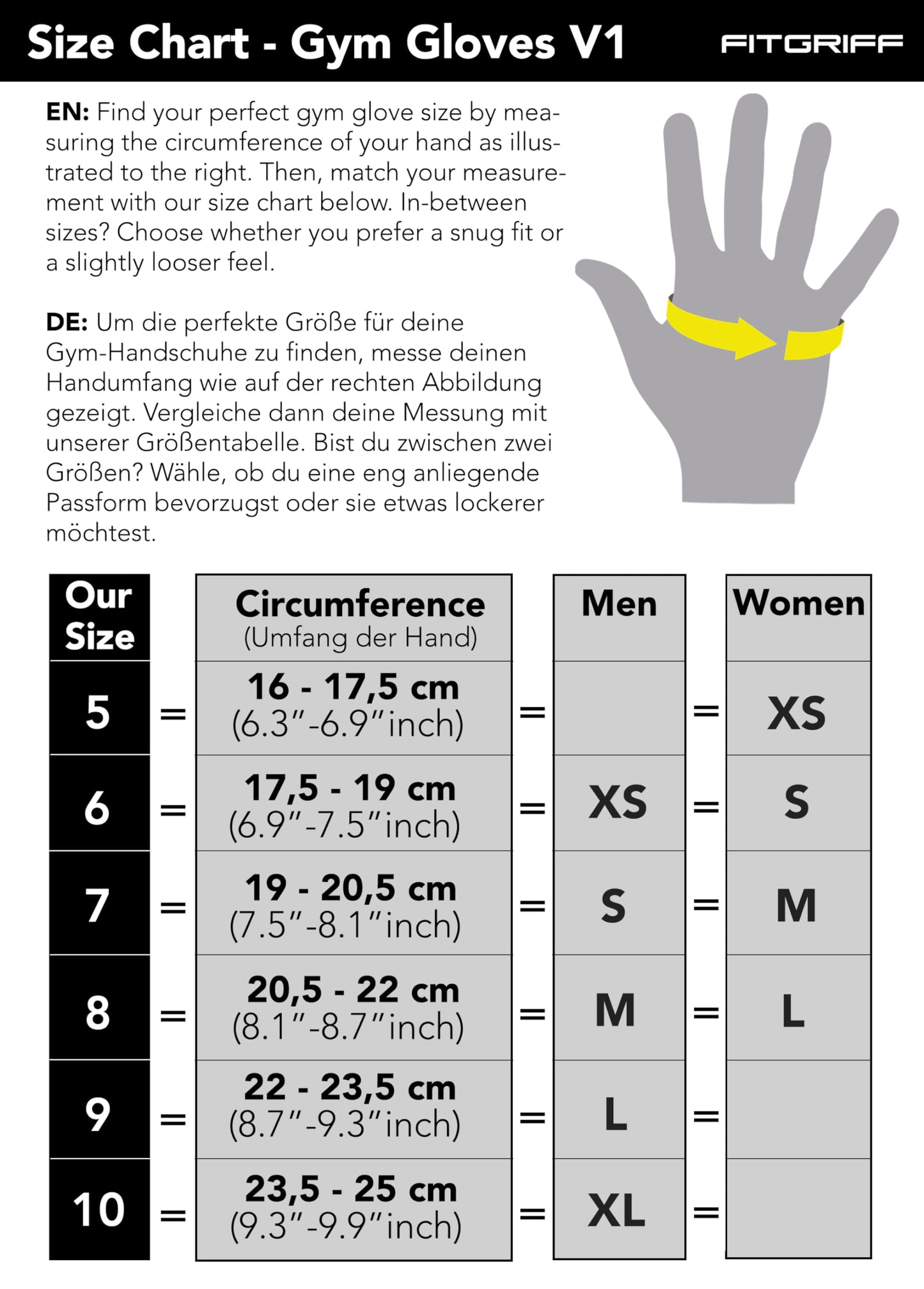 Fitgriff® Workout Gloves (Padded) for Men & Women - Fingerless Gym Gloves for Weight Lifting, Training - Full Palm Protection (Black, Size 7)