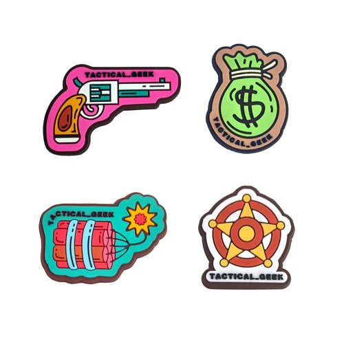 TACTICAL GEEK Personalise PVC Patch,Funny Morale PVC Rubber, PVC Patch Badge Decorative for Caps, Vests, Cloth Etc (TG-BG09)